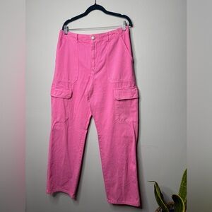 Zara Cargo Utility Pants Wide Leg High-Rise | Size 12